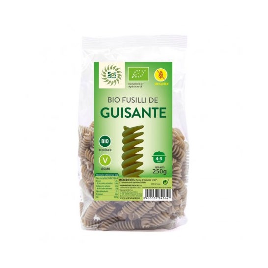 Sol Natural Fusilli de Guisante Sin Gluten Bio 250 g