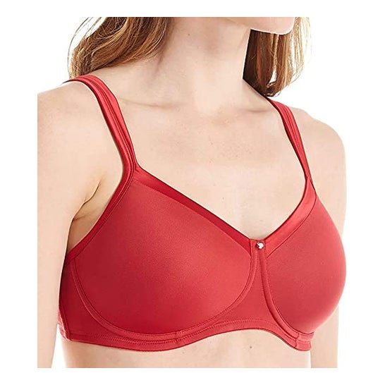 Amoena Lara Satin Sujetador SB41587 Rojo Rubí 85A 1ud