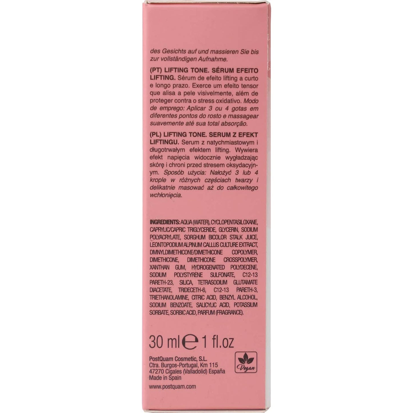 Postquam Sérum Biológico Efecto Lifting 30ml