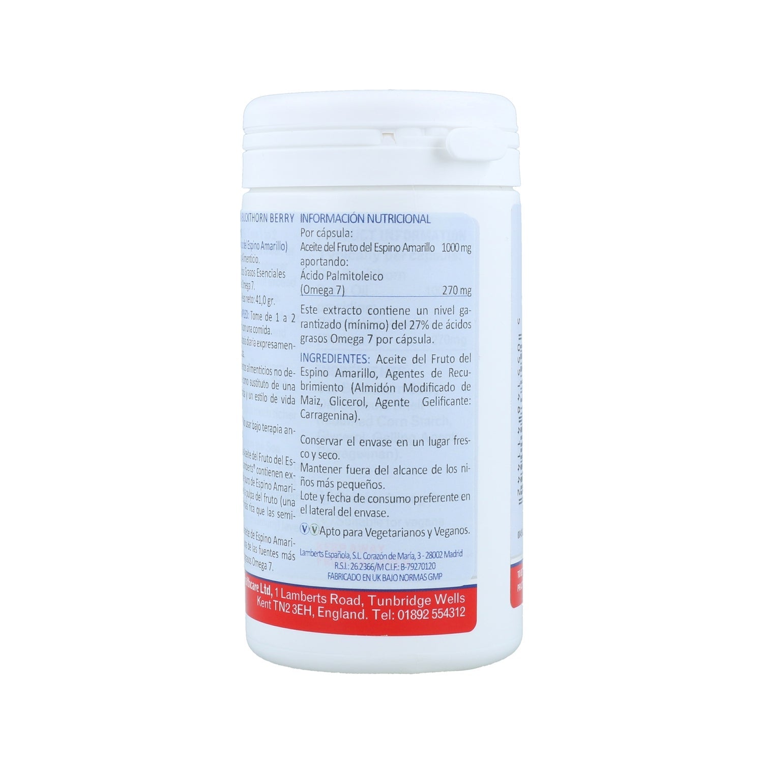 Lamberts Aceite Fruto Espino Amarillo 1000mg 30 Caps