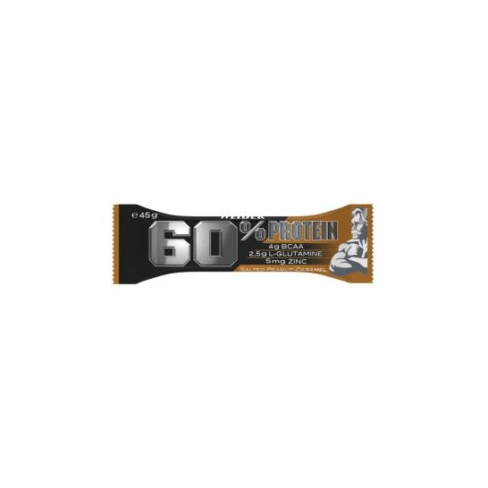 Weider Protein 60% Barritas Cacahuete Salado Caramelo 24 uds
