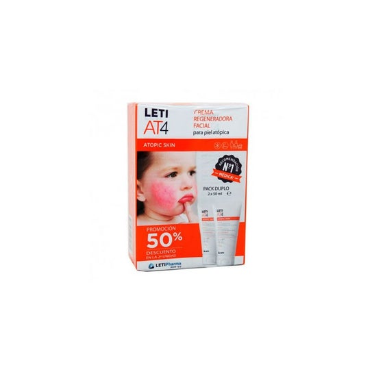 Letiat4 Crema Facial Atopic Skin 2x50ml
