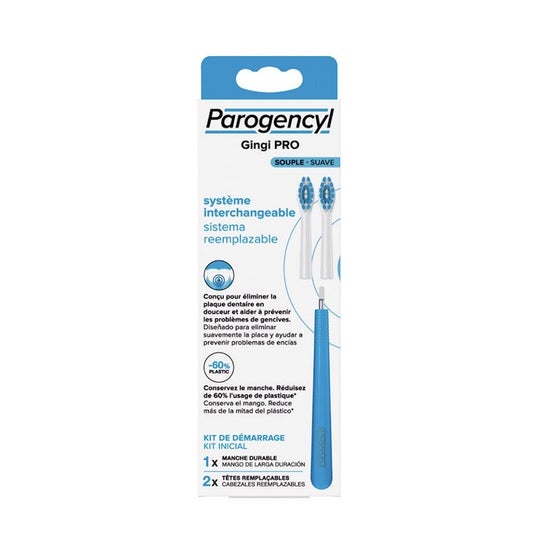 Parogencyl Gingi Pro Mango 1ud y Recambio Cepillos Suave 2uds