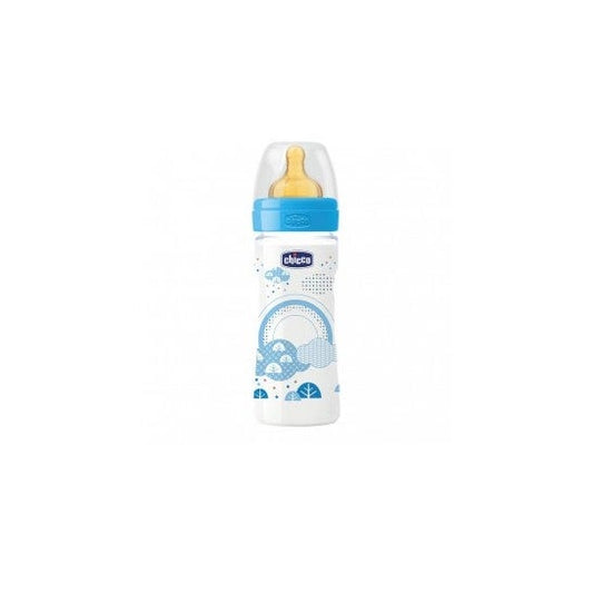 Chicco® Biberón Plástico Boca Ancha Flujo Regulable 2 M+ 250 ml