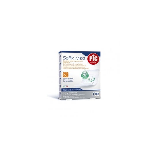 Pic Solution Soffix Med Antibact Esteril 10x8 cm 5 uds