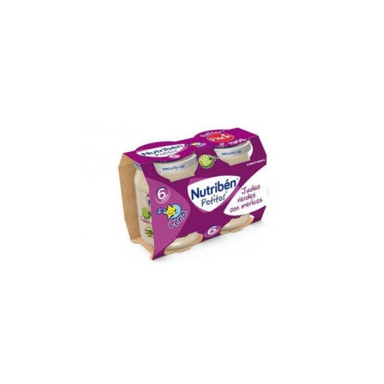 Nutriben Cena Judias Verdes Merluza Potito 2 X 190 G