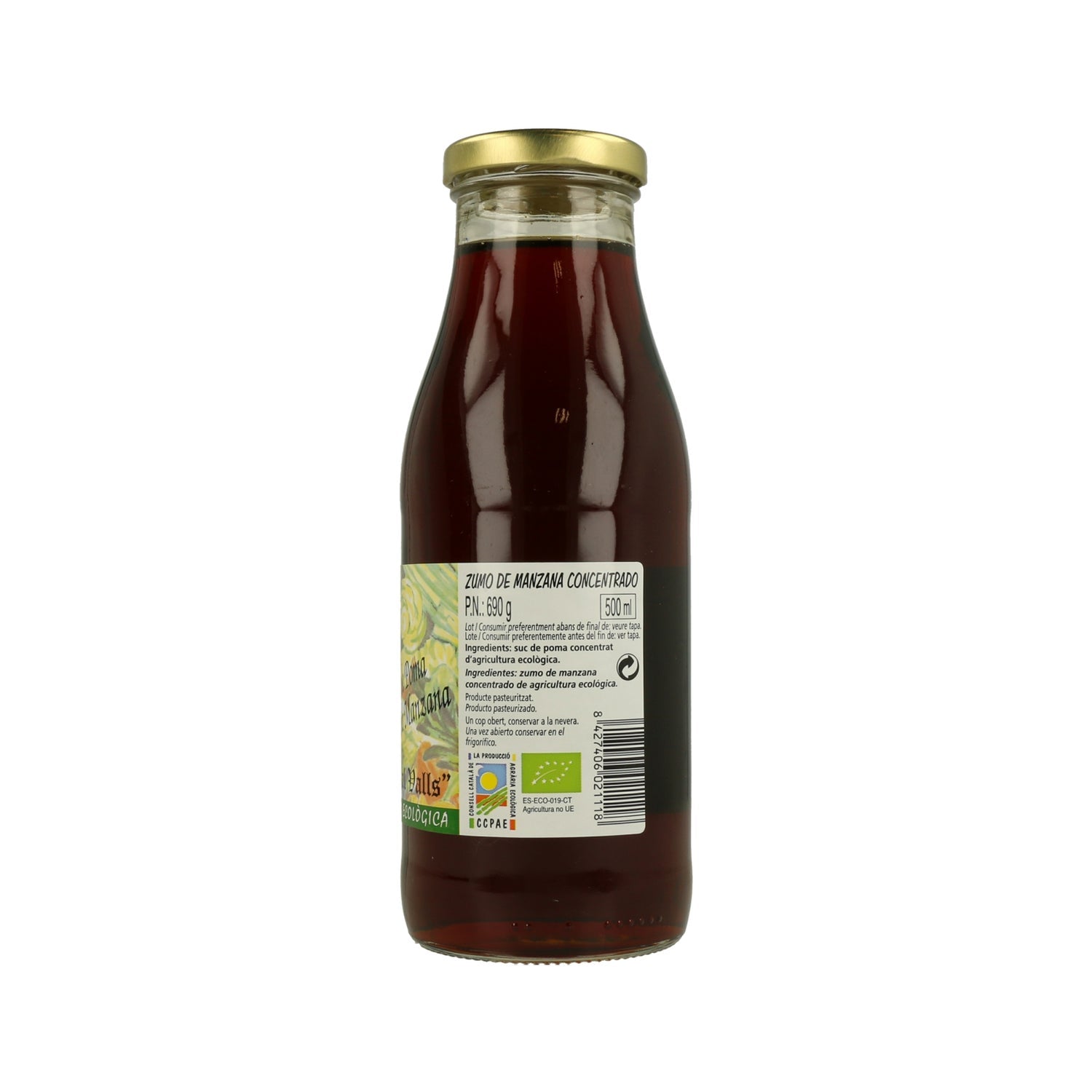 Cal Valls Concentrado de Manzana Líquido Eco 500ml