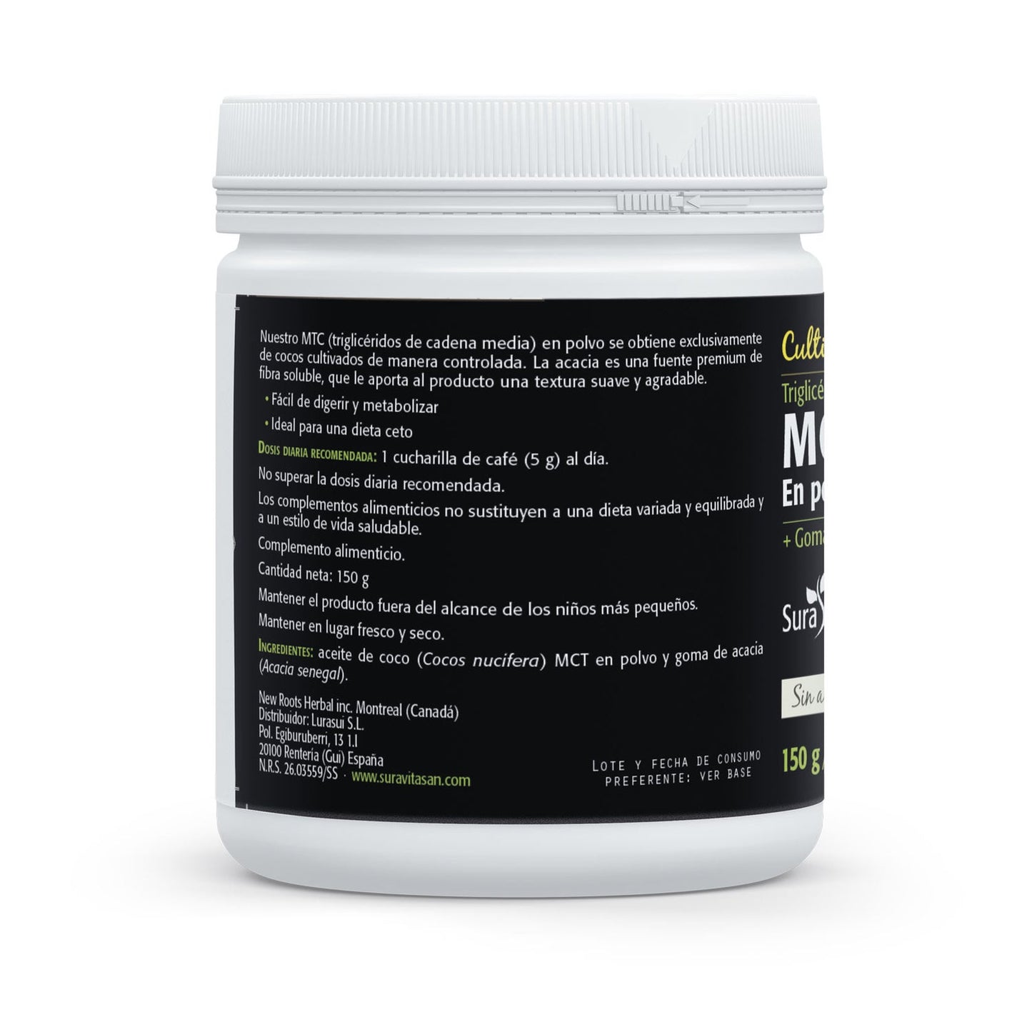 SuraVitasan MCT de Coco en Polvo 150 g