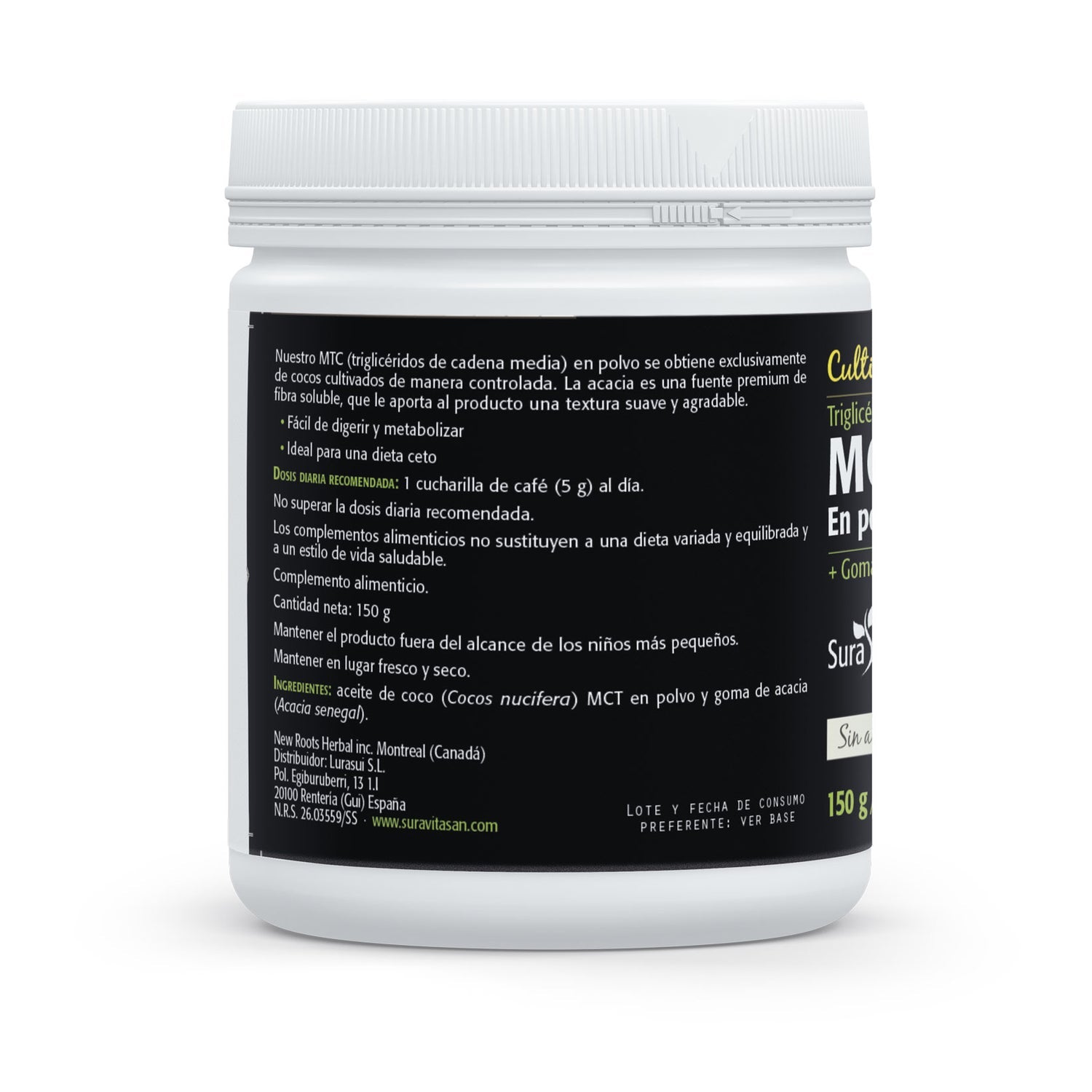 SuraVitasan MCT de Coco en Polvo 150 g