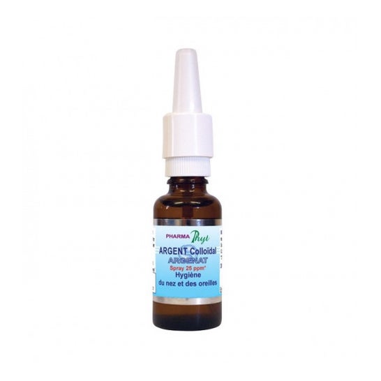 Pharmaphyt Silver Colloidal Spray 25Ppm Spray para la higiene de la nariz y el oído 30ml