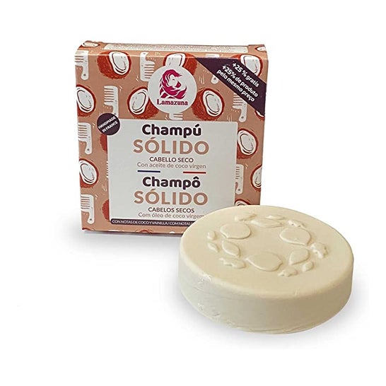 Lamazuna Champú Sólido Vainilla Coco Cabello Seco 55g
