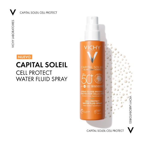 Vichy Capital Soleil Cell Protect Spray Fluido Invisible SPF50+ 200 ml