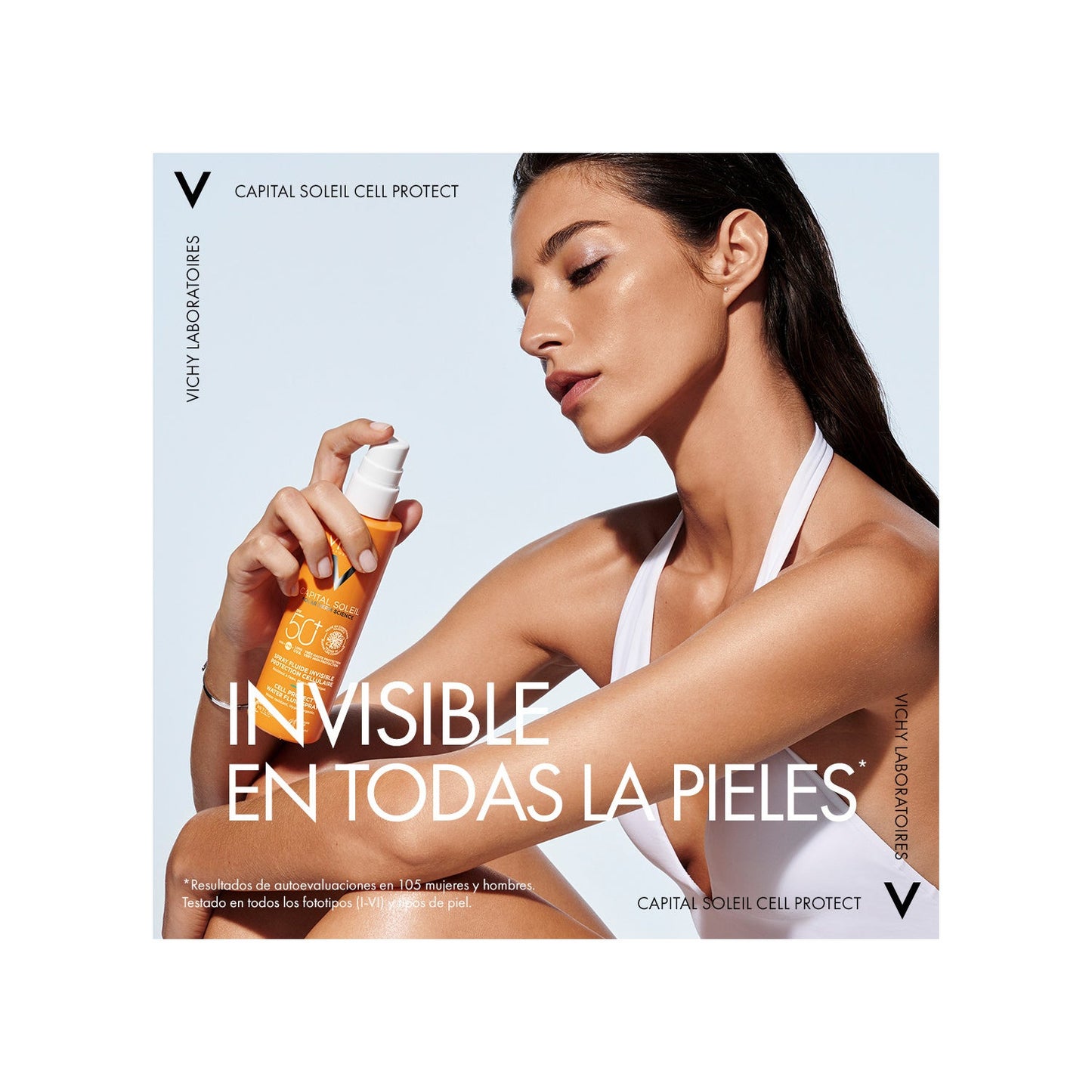 Vichy Capital Soleil Cell Protect Spray Fluido Invisible SPF50+ 200ml