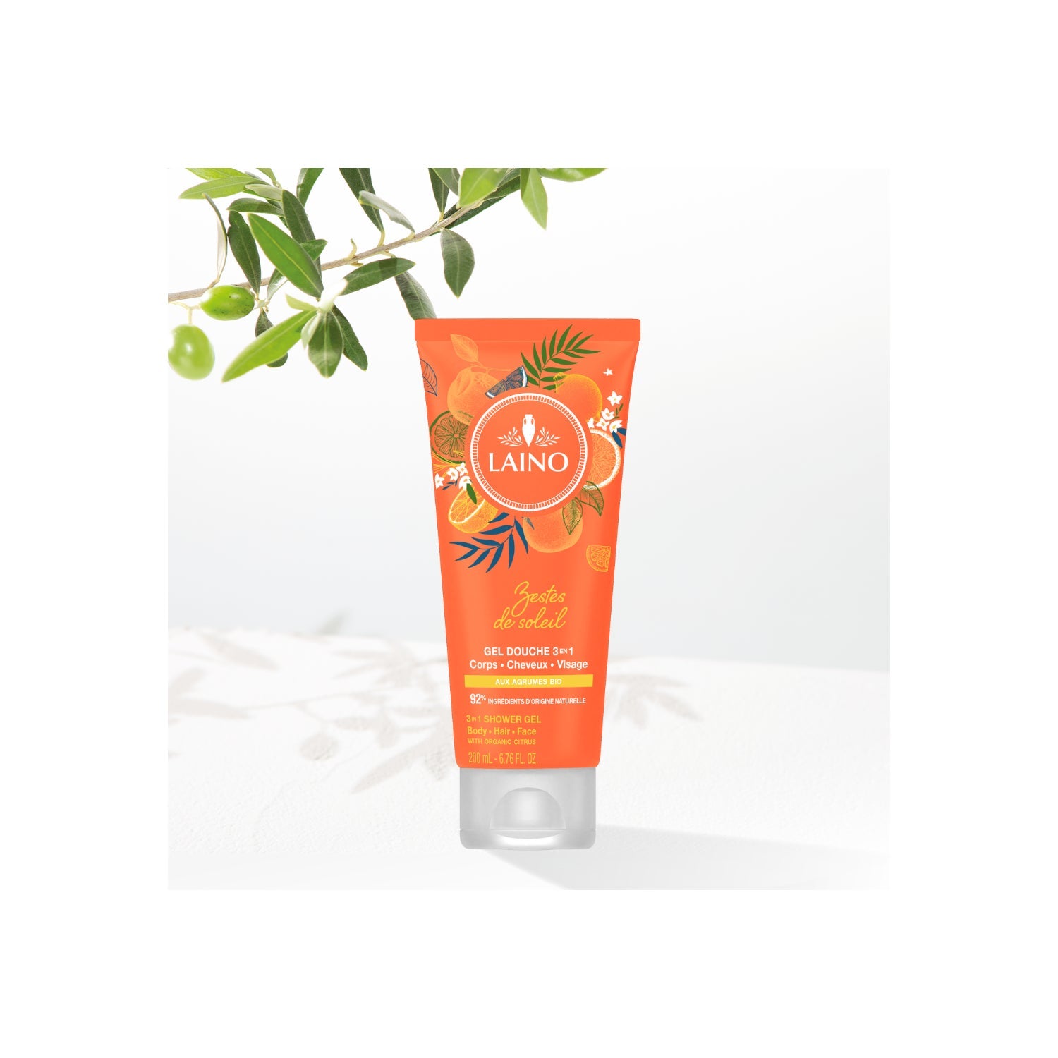 Laino Gel Ducha 3 en 1 Agrume Bio 200ml