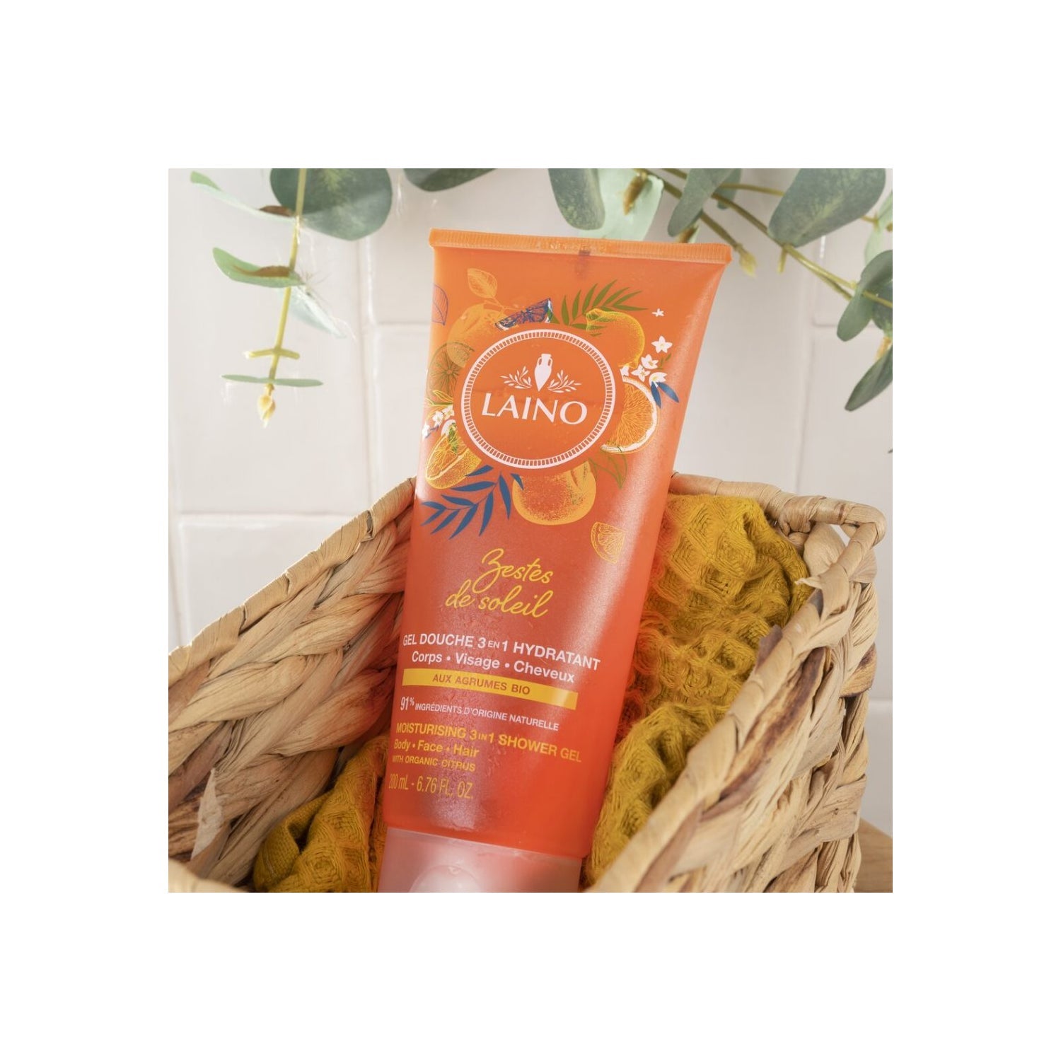 Laino Gel Ducha 3 en 1 Agrume Bio 200ml