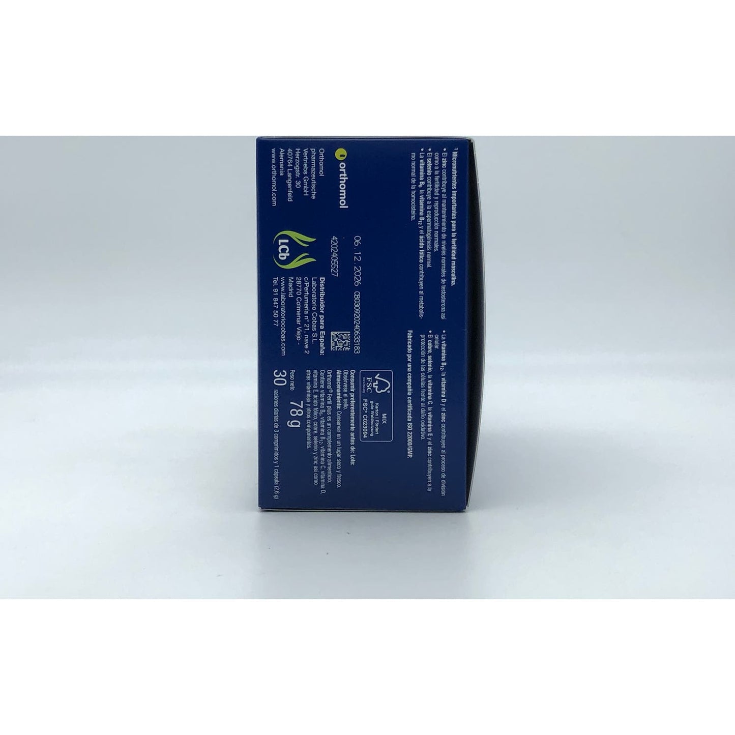 Orthomol Fertil Plus 30 Raciones 30comp