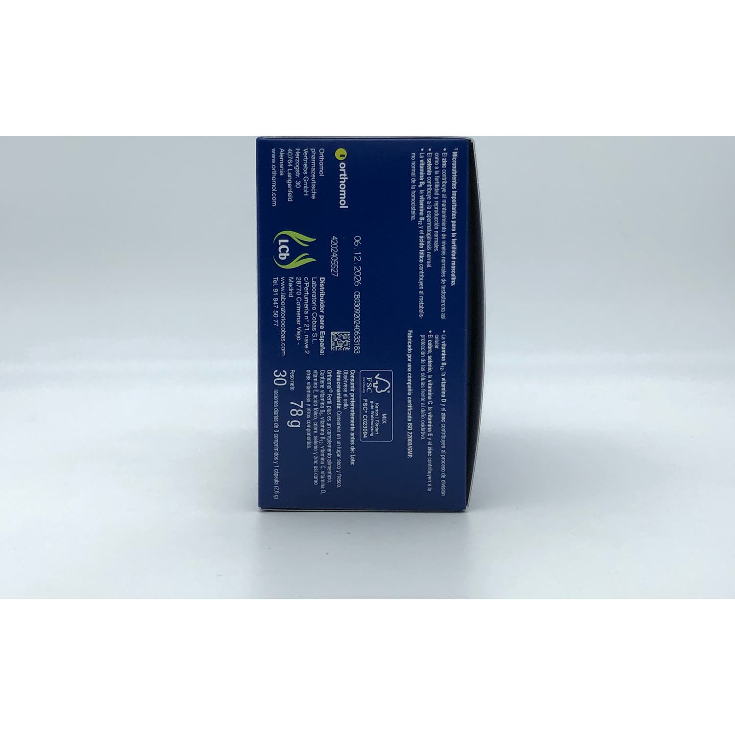Orthomol Fertil Plus 30 Raciones 30comp