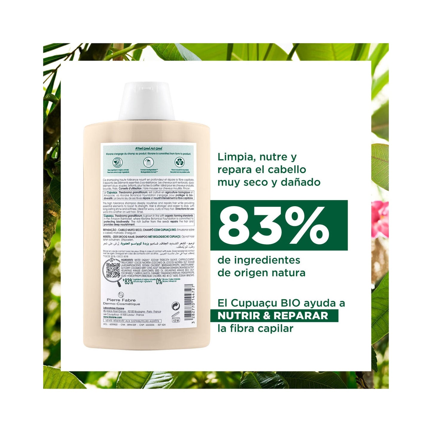 Klorane Champú al Cupuaçu BIO 400ml