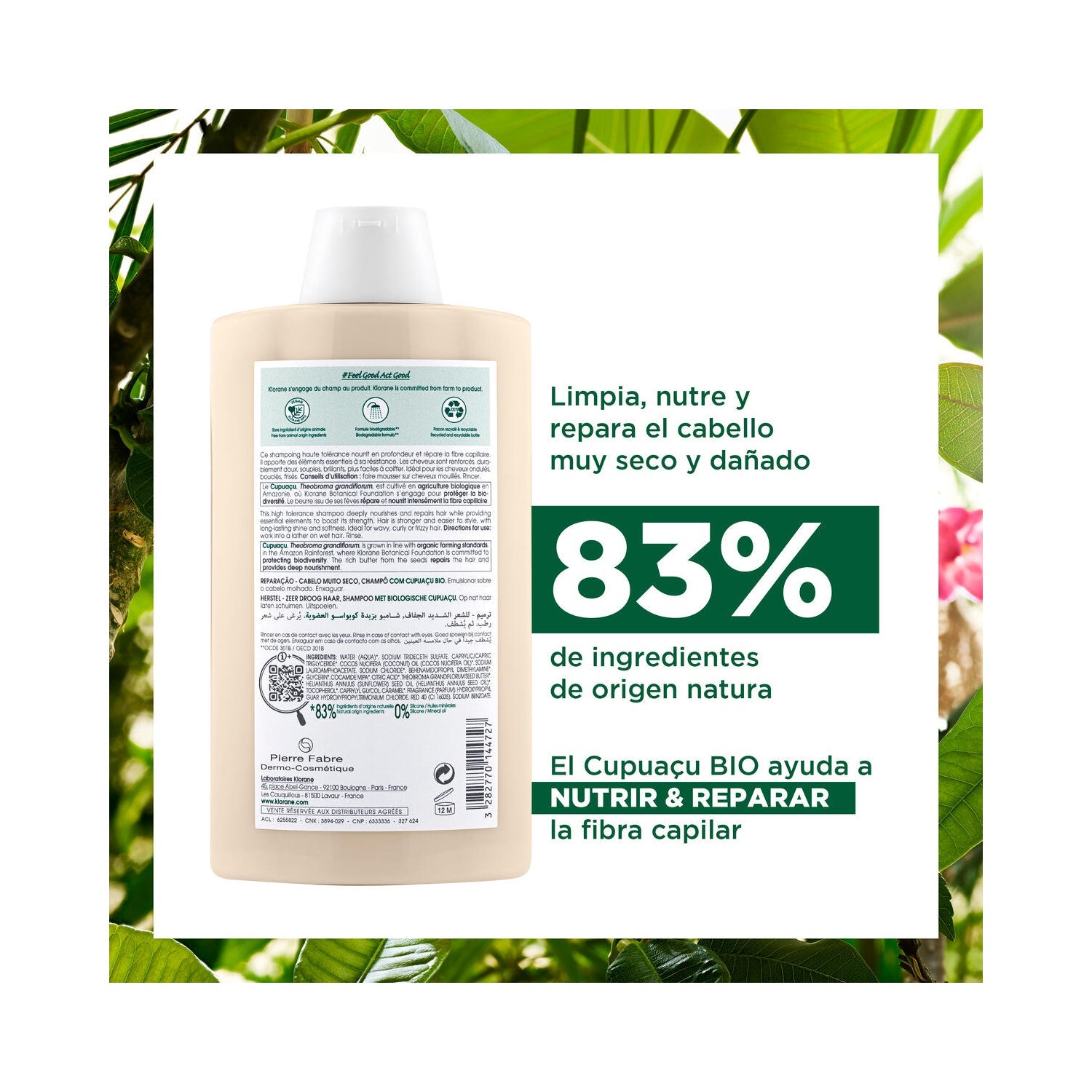 Klorane Champú al Cupuaçu BIO 400ml
