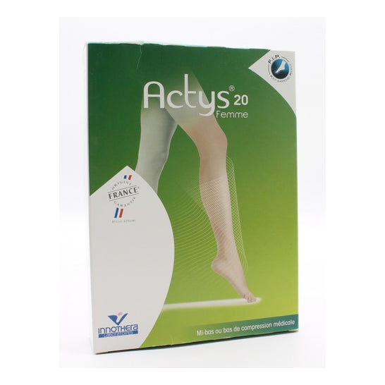 Actys 20 Calcetín PA C2 Mujer Beige Claro C3 1 Par