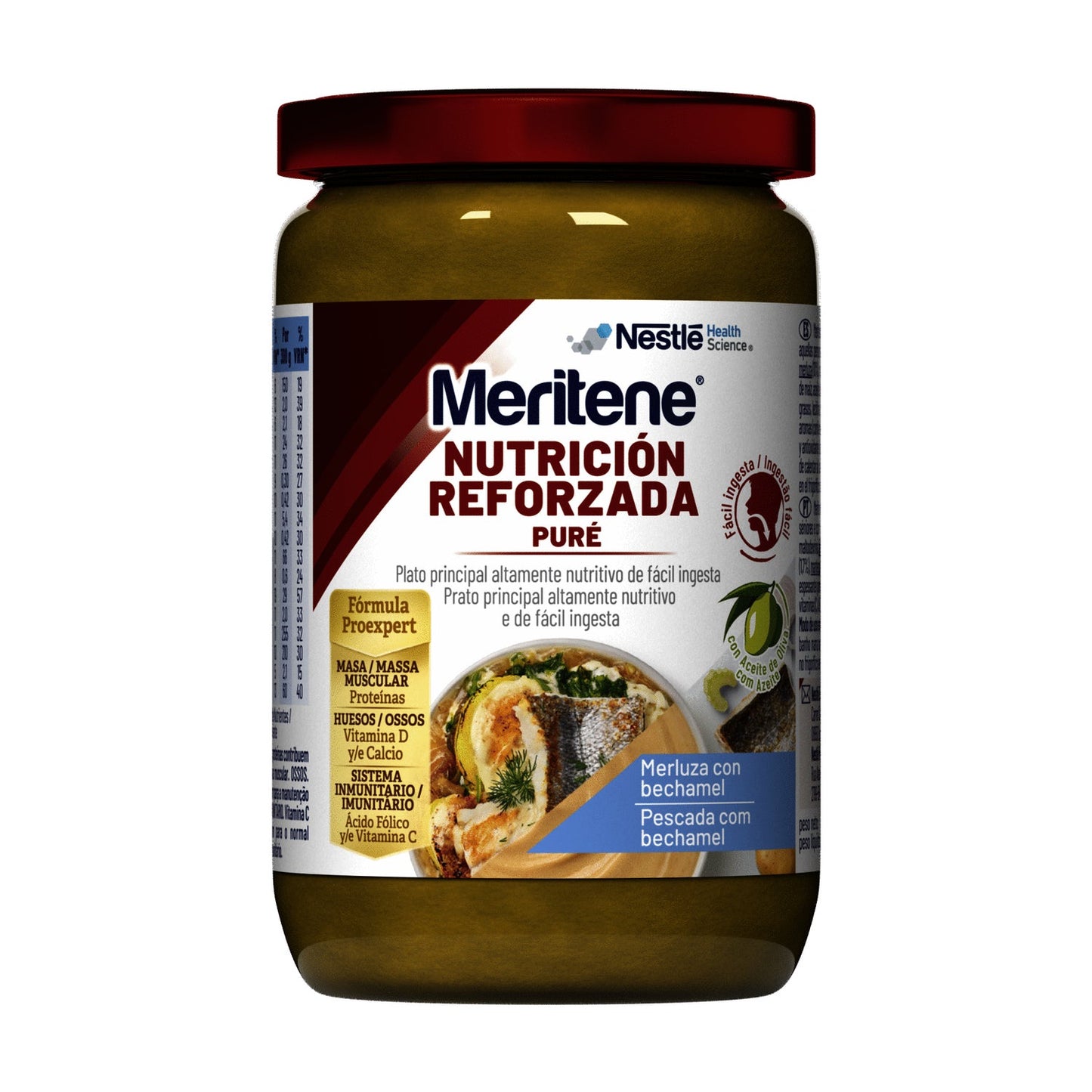 Meritene Nutrición Reforzada Puré Merluza con Bechamel 300g