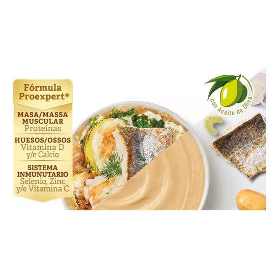 Meritene Nutrición Reforzada Puré Merluza con Bechamel 300g