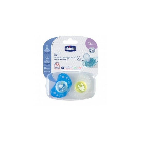 Chicco Chupete Silicona Physio Air +12 M+ Azul 2