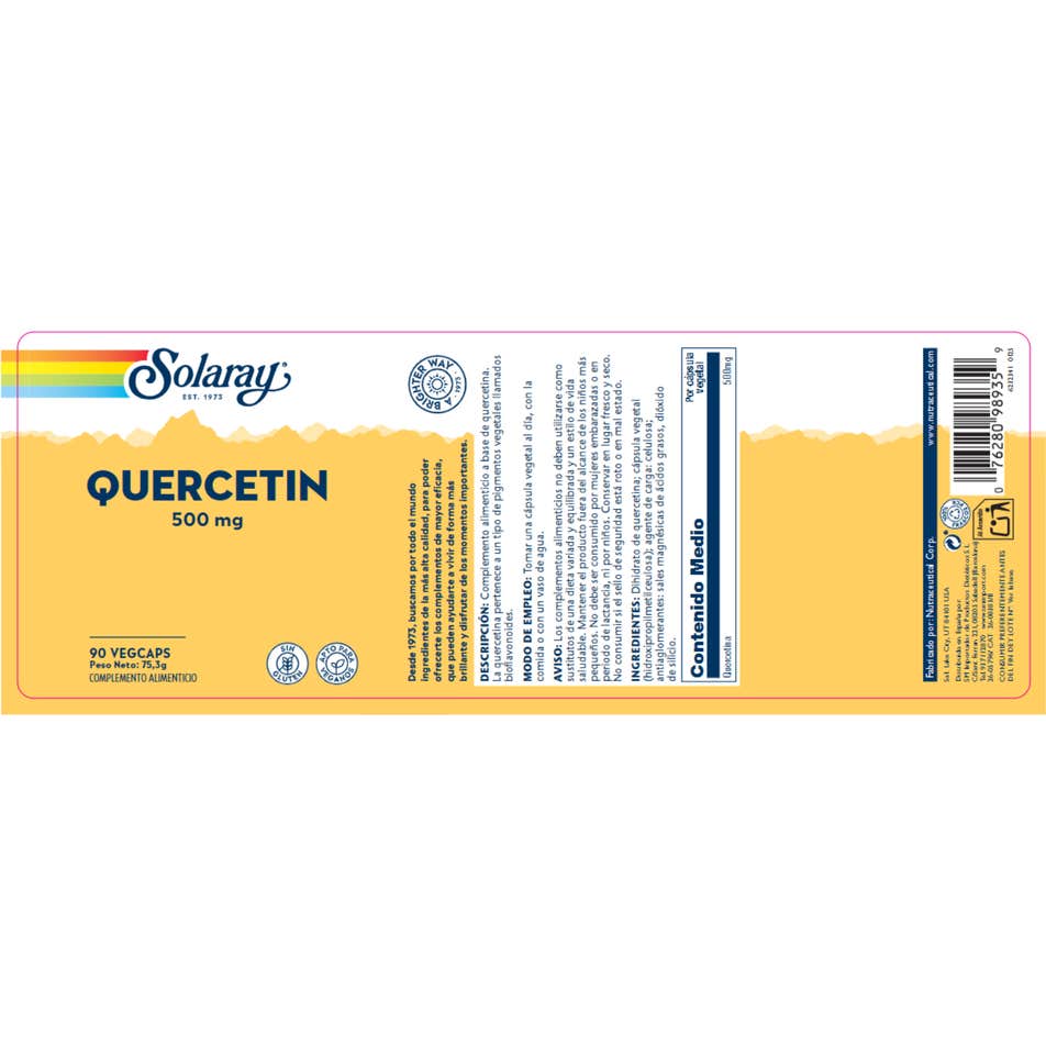 Solaray Quercitina 500mg 90 caps