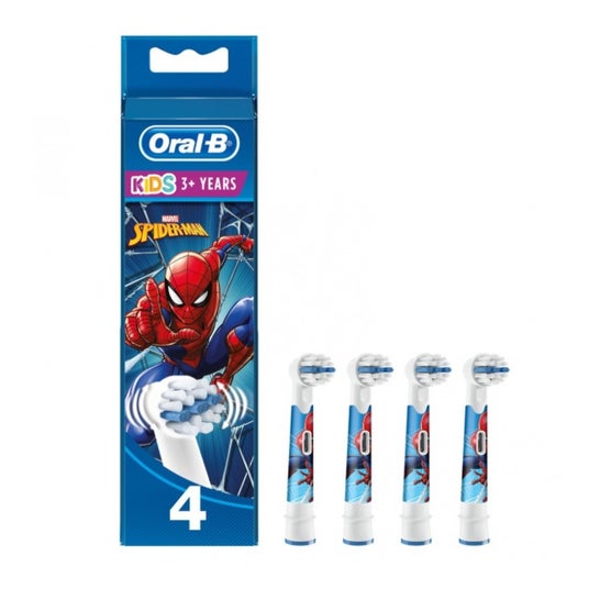 Oral-B Pro Kids 3+ Recambios Cepillo Eléctrico Spiderman 4uds