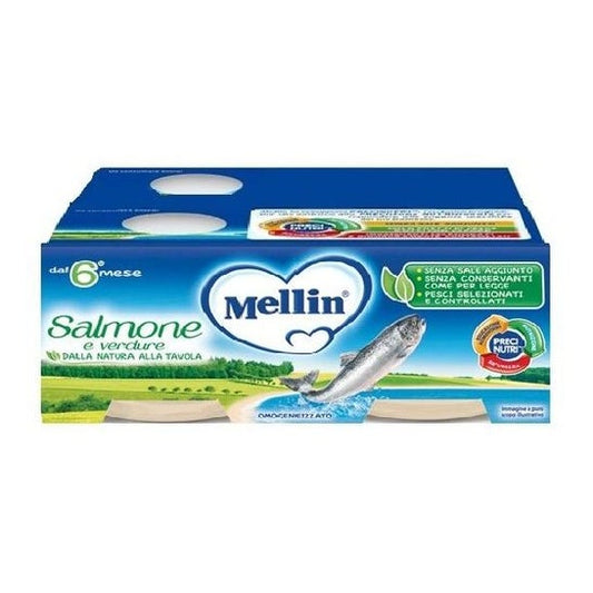 Mellin Papilla Salmón 4x80g