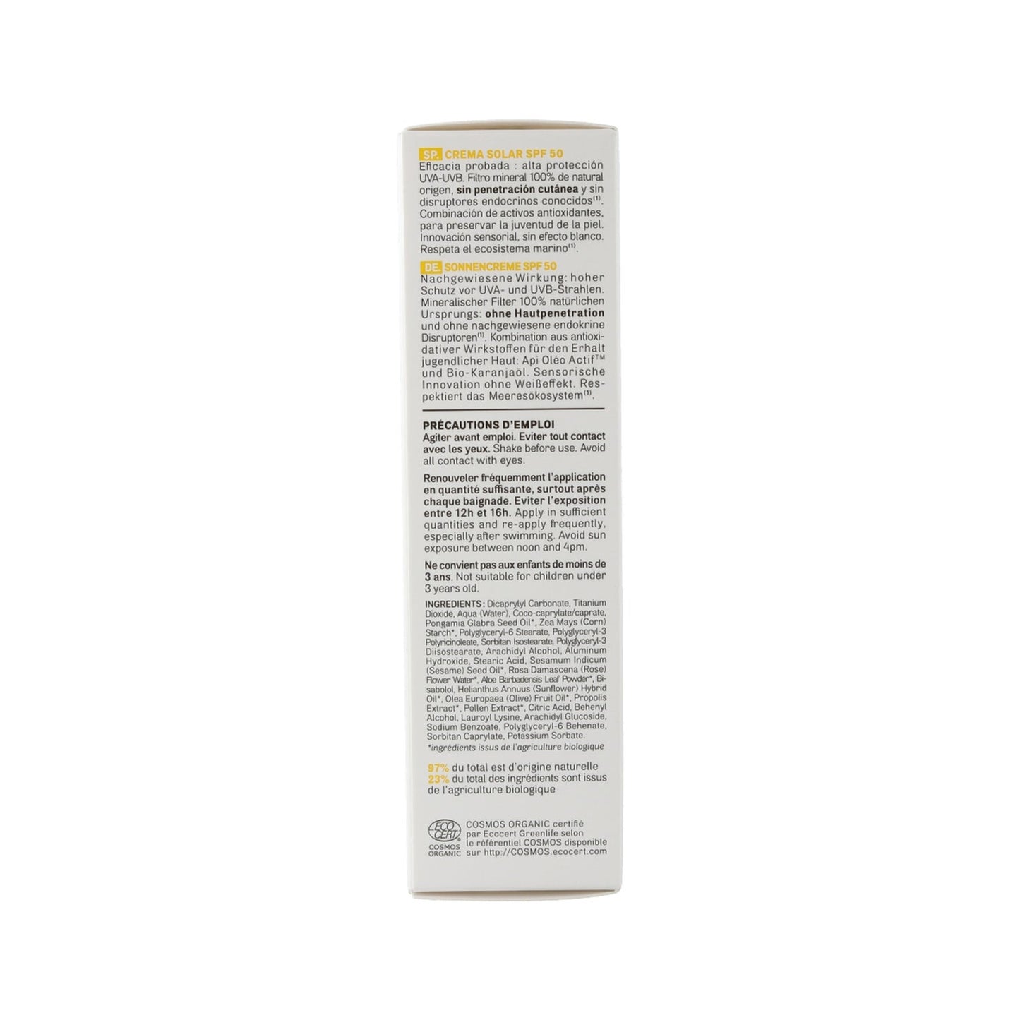 Acorelle Crema Solar Facial Spf50 50ml