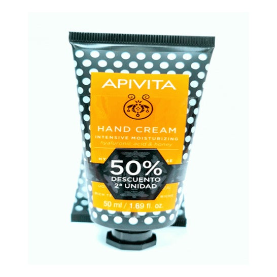Apivita Duplo Crema Manos Intensiva Ácido Hialurónicoy Miel 2 X50 ml