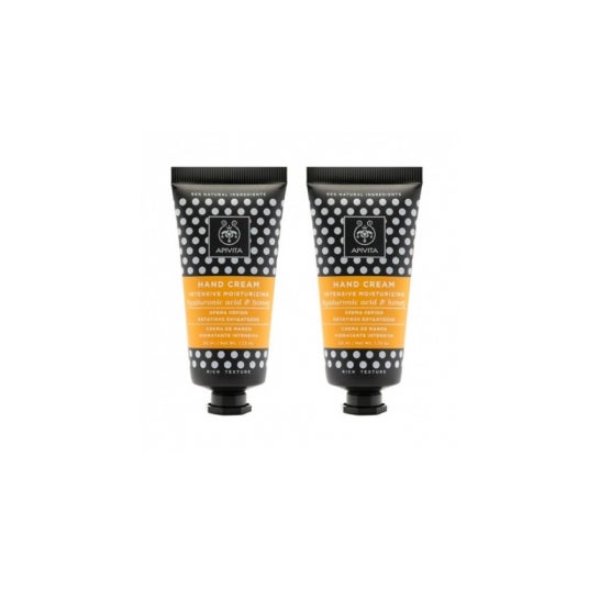 Apivita Duplo Crema Manos Intensiva Ácido Hialurónicoy Miel 2 X50 ml