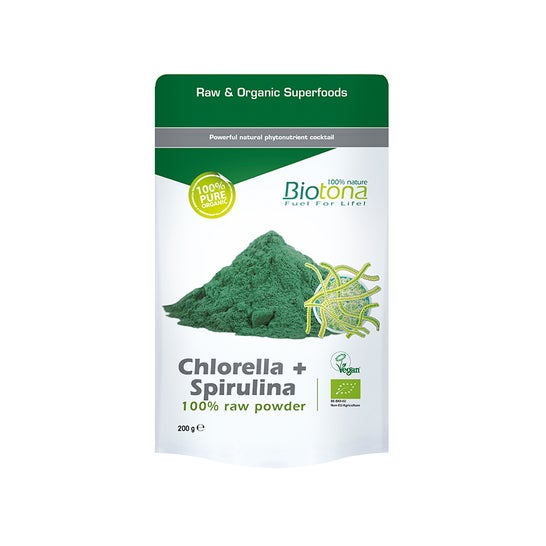Biotona Chlorella Espirulina Bio Polvo 200 g
