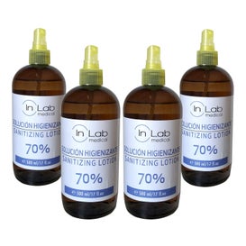 InLab Medical® solución hidroalcohólico higienizante 500 ml x 4 uds