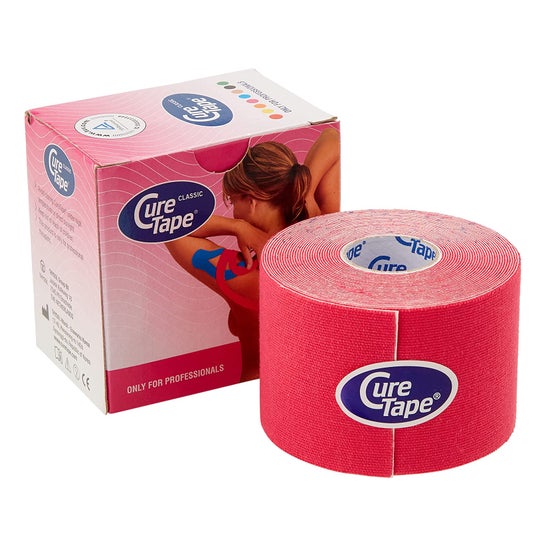 Cure Tape Rosa Vendaje Neuromuscular 5 cmx5 M 1 ud