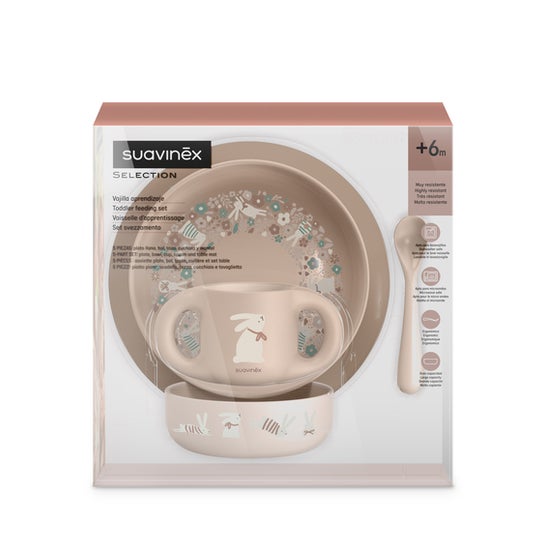 Suavinex Vajilla de Aprendizaje 5 piezas Beige