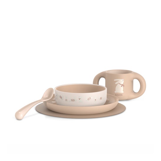 Suavinex Vajilla de Aprendizaje 5 piezas Beige