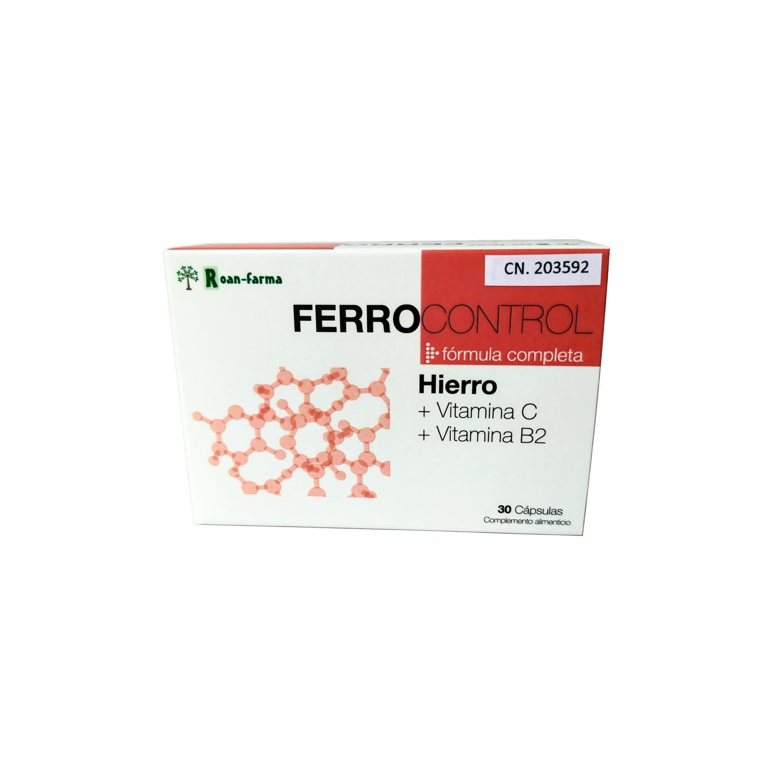 Roan-farma Ferro Control Fórmula Completa 30 Cápsulas