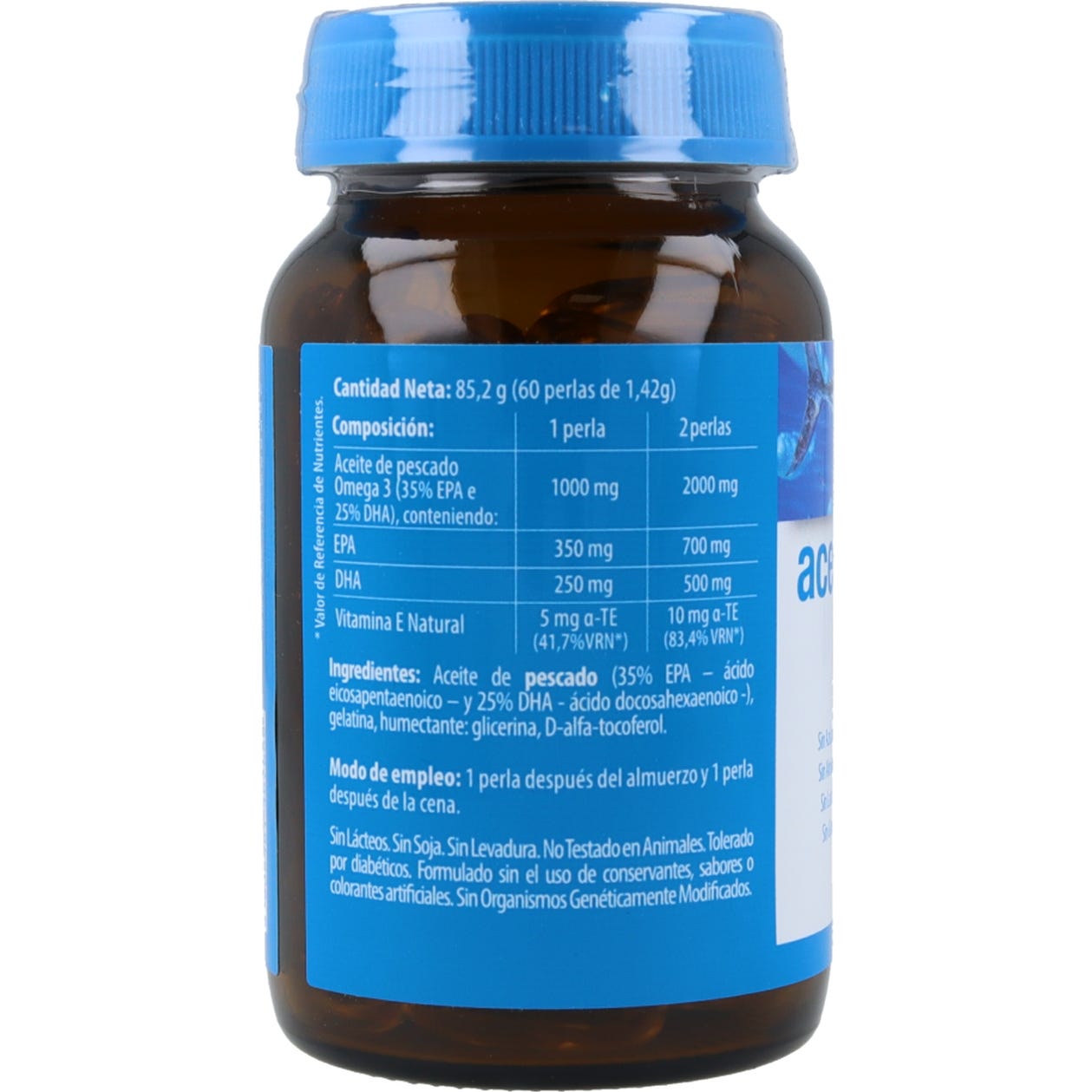 Naturmil Aceite de Pescado Omega 3 Epa 35% Dha 25% 1000 Mg 60caps