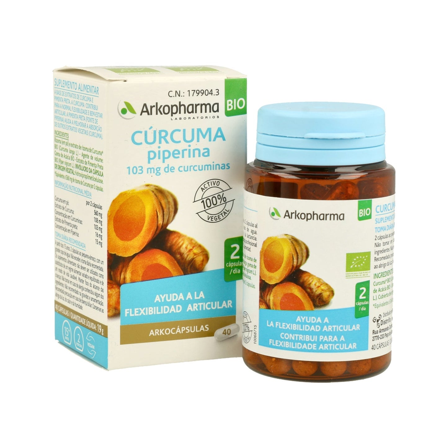 Arkopharma Arkocápsulas Cúrcuma Piperina 40caps