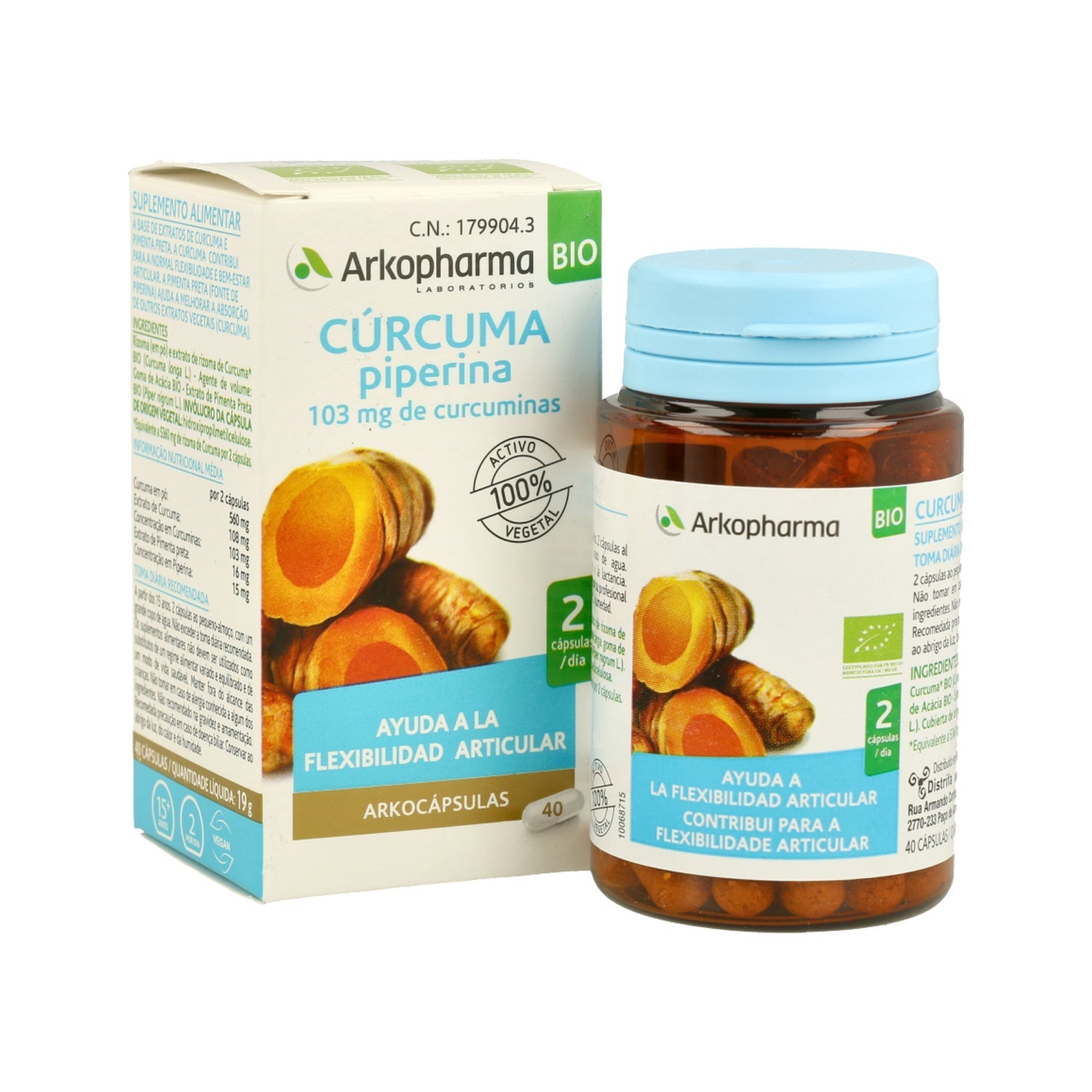 Arkopharma Arkocápsulas Cúrcuma Piperina 40caps