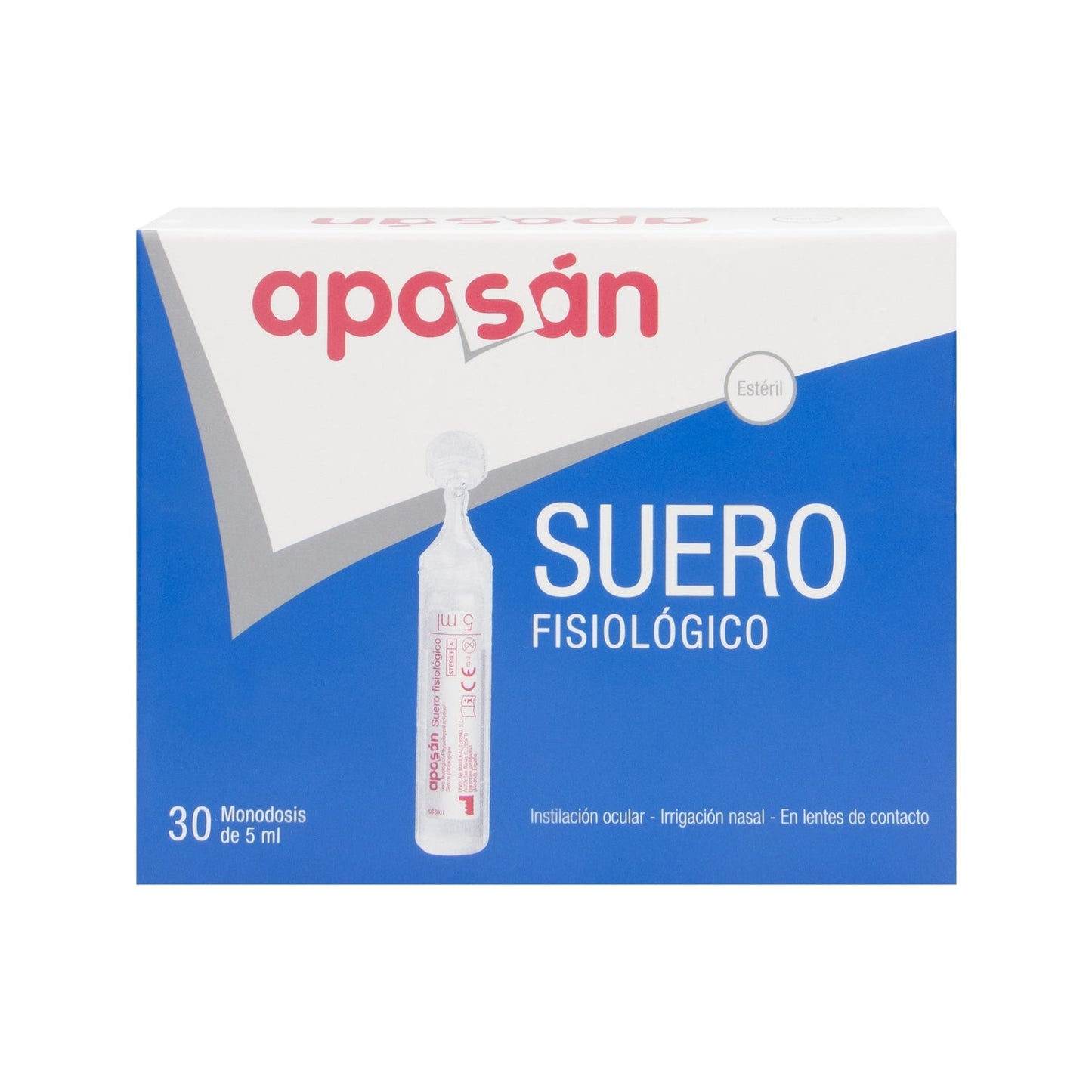 Aposán suero fisiológico nasal 30 monodosisx5ml