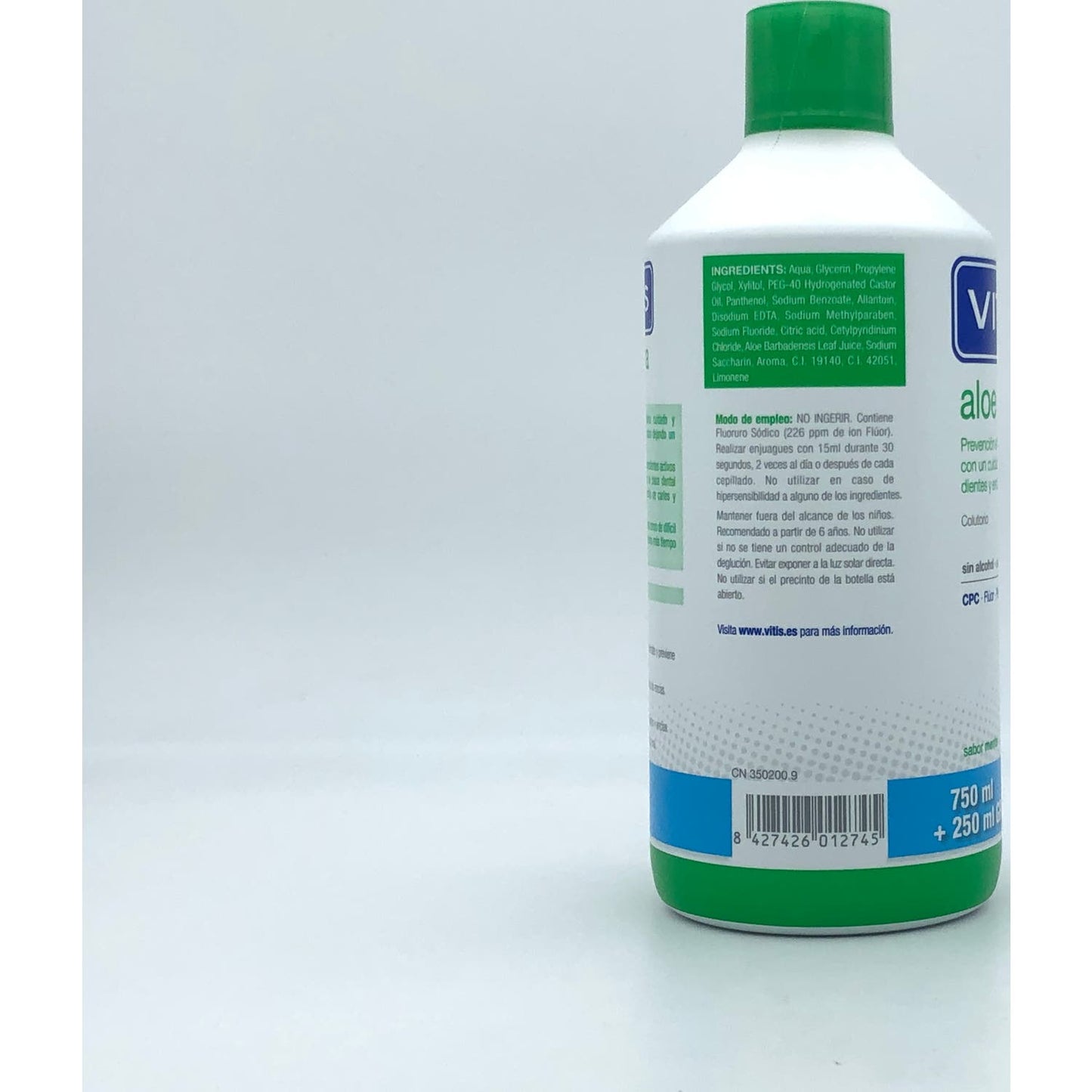 Vitis Aloe Vera Colutorio Sin Alcohol Sabor Menta 1000ml