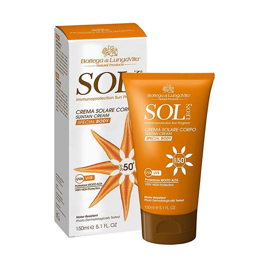 Bottega di LungaVita Sol León Crema Solar Cuerpo SPF50+ 150ml