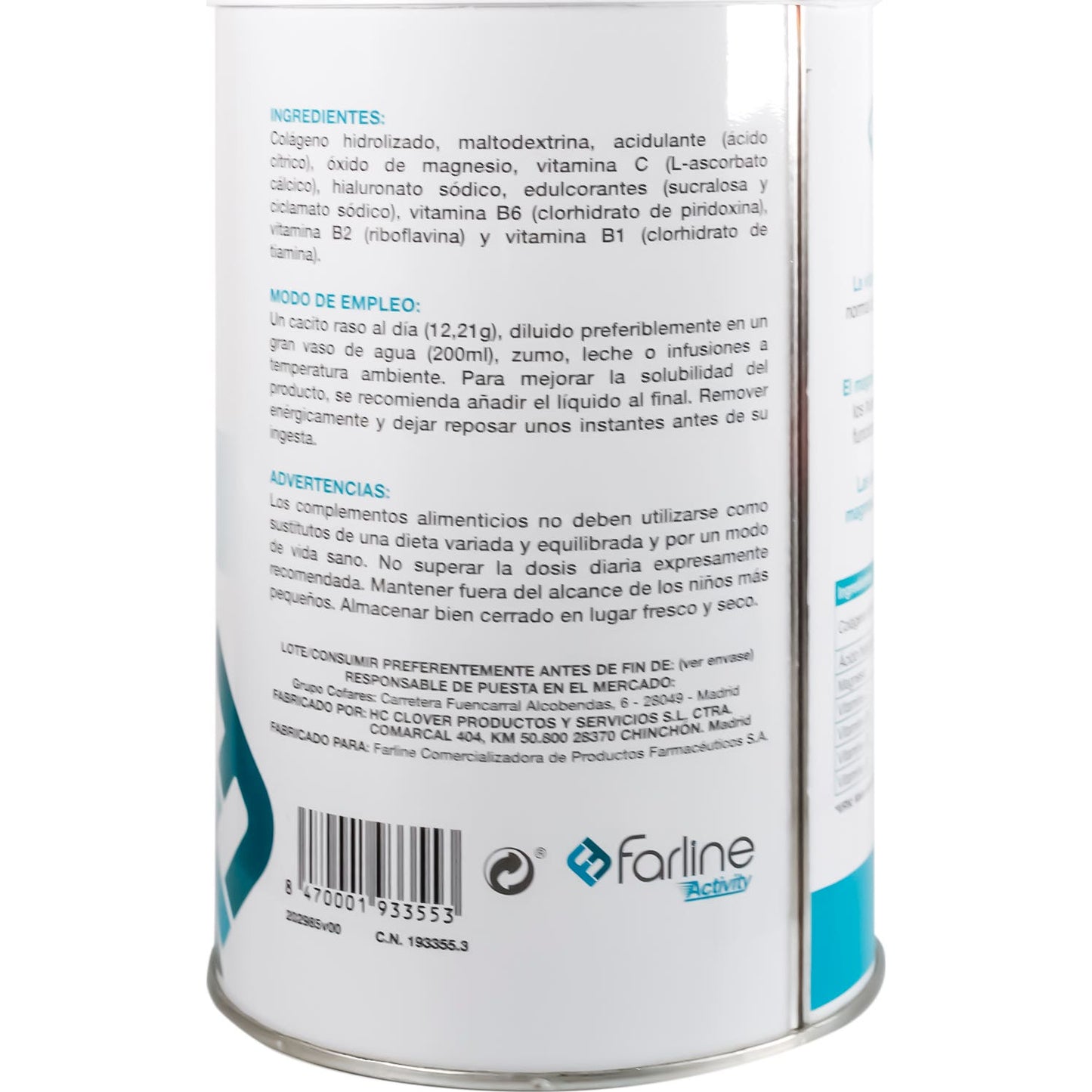 Farline Activity Colágeno Neutro 400g