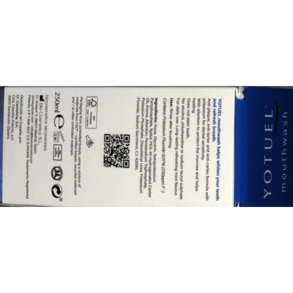 Yotuel Refreshing Whitening Mouthwash 250ml