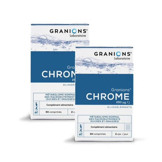Granions De Chrome 250µg 2x60comp