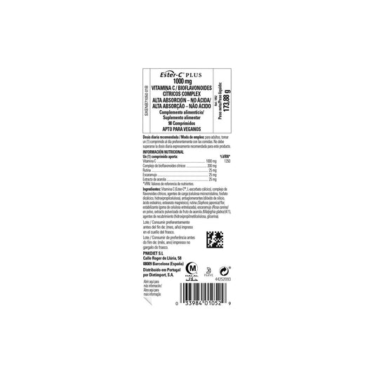 Solgar Ester-C Plus Vitamina C 1000mg 90comp