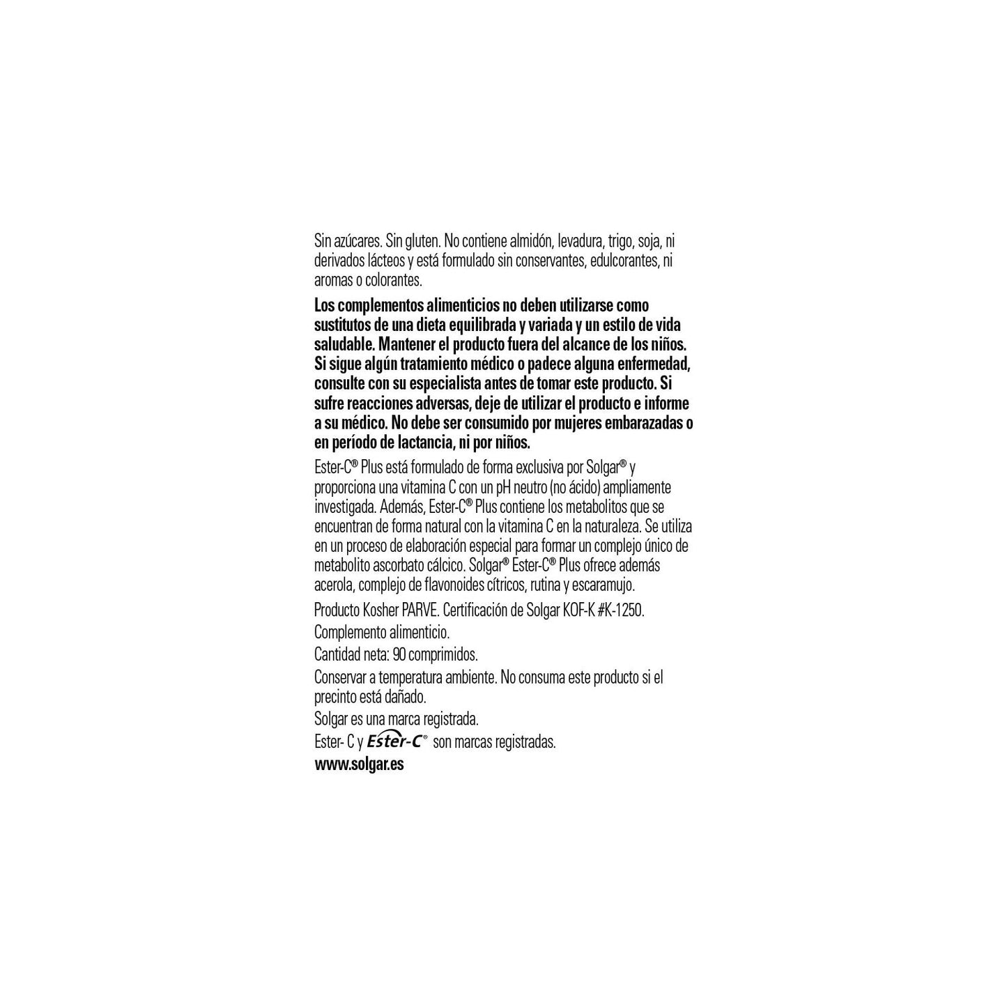 Solgar Ester-C Plus Vitamina C 1000mg 90comp